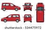 red car vector template.... | Shutterstock .eps vector #534475972
