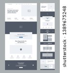 one page website design... | Shutterstock .eps vector #1389675248