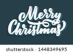merry christmas lettering in... | Shutterstock .eps vector #1448349695
