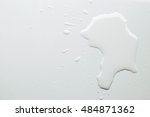 water spill on white background