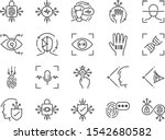 biometric line icon set.... | Shutterstock .eps vector #1542680582