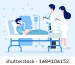 covid 19 infected patient rest... | Shutterstock .eps vector #1684106152