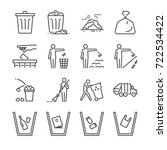 Trash Line Icon Set. Included...