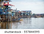Floating Houses At Kampong...