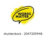 words matter with simple design ... | Shutterstock .eps vector #2047205948