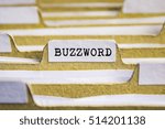 BUZZWORD word on card index paper