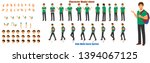 student character model sheet... | Shutterstock .eps vector #1394067125