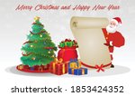 cartoon christmas santa claus ... | Shutterstock .eps vector #1853424352