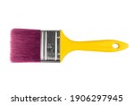 Clean new paint brush isolated...
