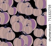 halloween background with... | Shutterstock .eps vector #711322735
