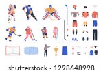 ice hockey vector colorful... | Shutterstock .eps vector #1298648998