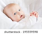 Cute Newborn Baby Smiling...