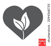 eco friendly glyph icon  love... | Shutterstock .eps vector #2094568735