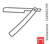 straight razor line icon ... | Shutterstock .eps vector #2169631705