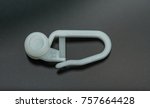 curtain track carrier slider... | Shutterstock . vector #757664428
