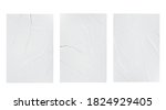 glued badly wrinkled crumpled... | Shutterstock .eps vector #1824929405