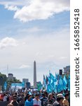 Small photo of Buenos Aires, Argentina; March 24, 2019: Popular manifestation for 43 years of the putsch during the National Day of Memory, Truth and Justice that recall those 30000 desappeared in Argentina