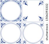 set of vector frames in the... | Shutterstock .eps vector #1506393332