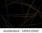 abstract black with gold lines  ... | Shutterstock .eps vector #1696112062