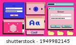 set of retro user interface... | Shutterstock .eps vector #1949982145