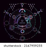 mysterious holographic... | Shutterstock .eps vector #2167959255
