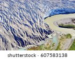 Aerial View Of Taku Glacier...