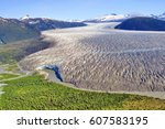 Aerial View Of Taku Glacier...