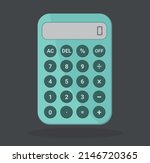 Green Electronic Calculator In...