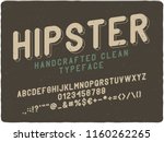 vintage label font with 3d... | Shutterstock .eps vector #1160262265