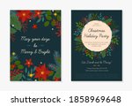 set of christmas and happy new... | Shutterstock .eps vector #1858969648