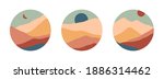 set of creative abstract... | Shutterstock .eps vector #1886314462
