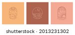 vector boho emblems with... | Shutterstock .eps vector #2013231302
