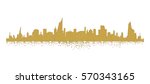 abstract cityscape vector... | Shutterstock .eps vector #570343165