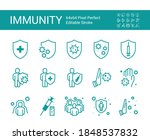 protection immunity icon set.... | Shutterstock .eps vector #1848537832