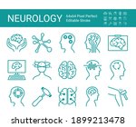 set of icons of neurology.... | Shutterstock .eps vector #1899213478
