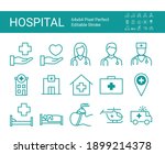 set of line icons of clinic ... | Shutterstock .eps vector #1899214378
