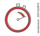 icon of stopwatch or countdown. ... | Shutterstock .eps vector #2057265875