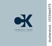 ck initial letter logo  ... | Shutterstock .eps vector #1925466575
