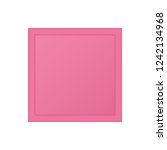 realistic blank pink picture... | Shutterstock .eps vector #1242134968