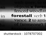Small photo of forestall word in a dictionary. forestall concept
