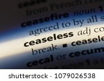 Small photo of ceaseless word in a dictionary. ceaseless concept