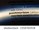 Small photo of postmortem word in a dictionary. postmortem concept.