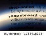 Small photo of shop steward word in a dictionary. shop steward concept.