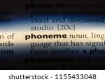Small photo of phoneme word in a dictionary. phoneme concept.