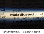 Small photo of maladjusted word in a dictionary. maladjusted concept.