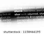 Small photo of slur word in a dictionary. slur concept.