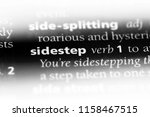 Small photo of sidestep word in a dictionary. sidestep concept.