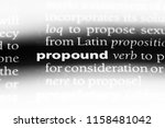 Small photo of propound word in a dictionary. propound concept.