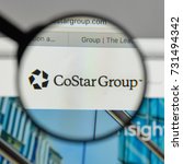 Small photo of Milan, Italy - August 10, 2017: CoStar Group logo on the website homepage.