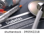 Diabetes   Medical Concept On...